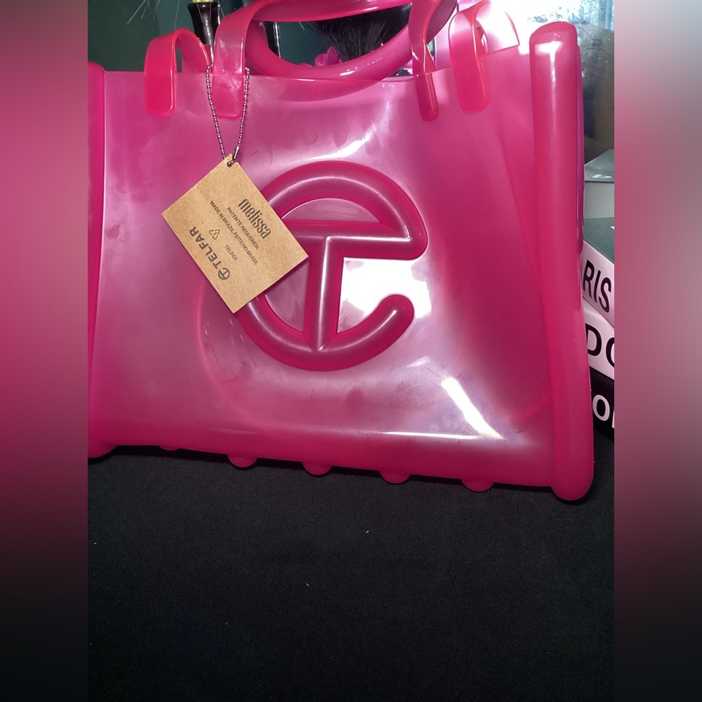 NWT PINK Telfar Medium Shopper Jelly Bag - Picture 2 of 4